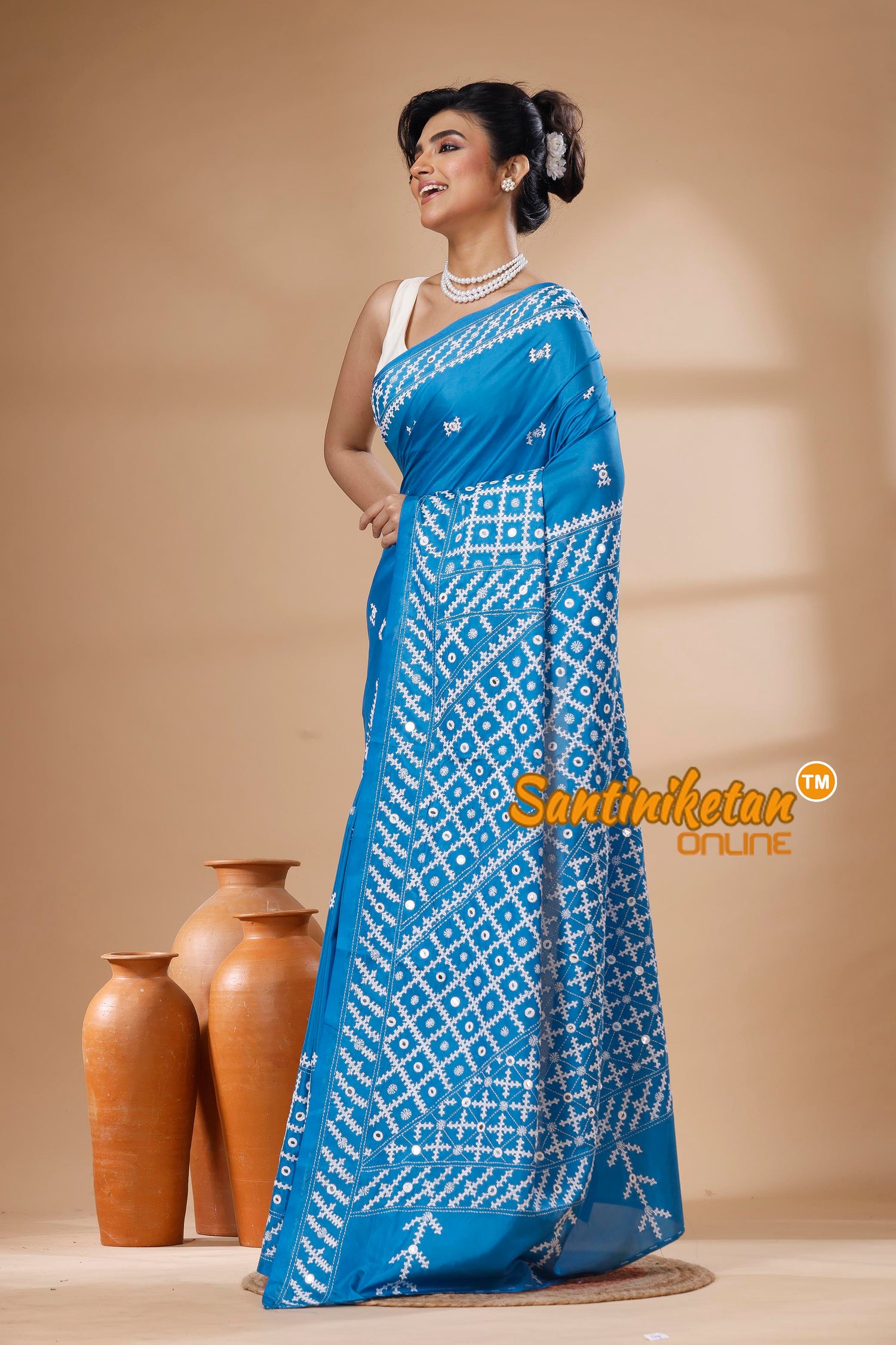 Bangalore Silk Gujrati Stitch Saree SN202626131