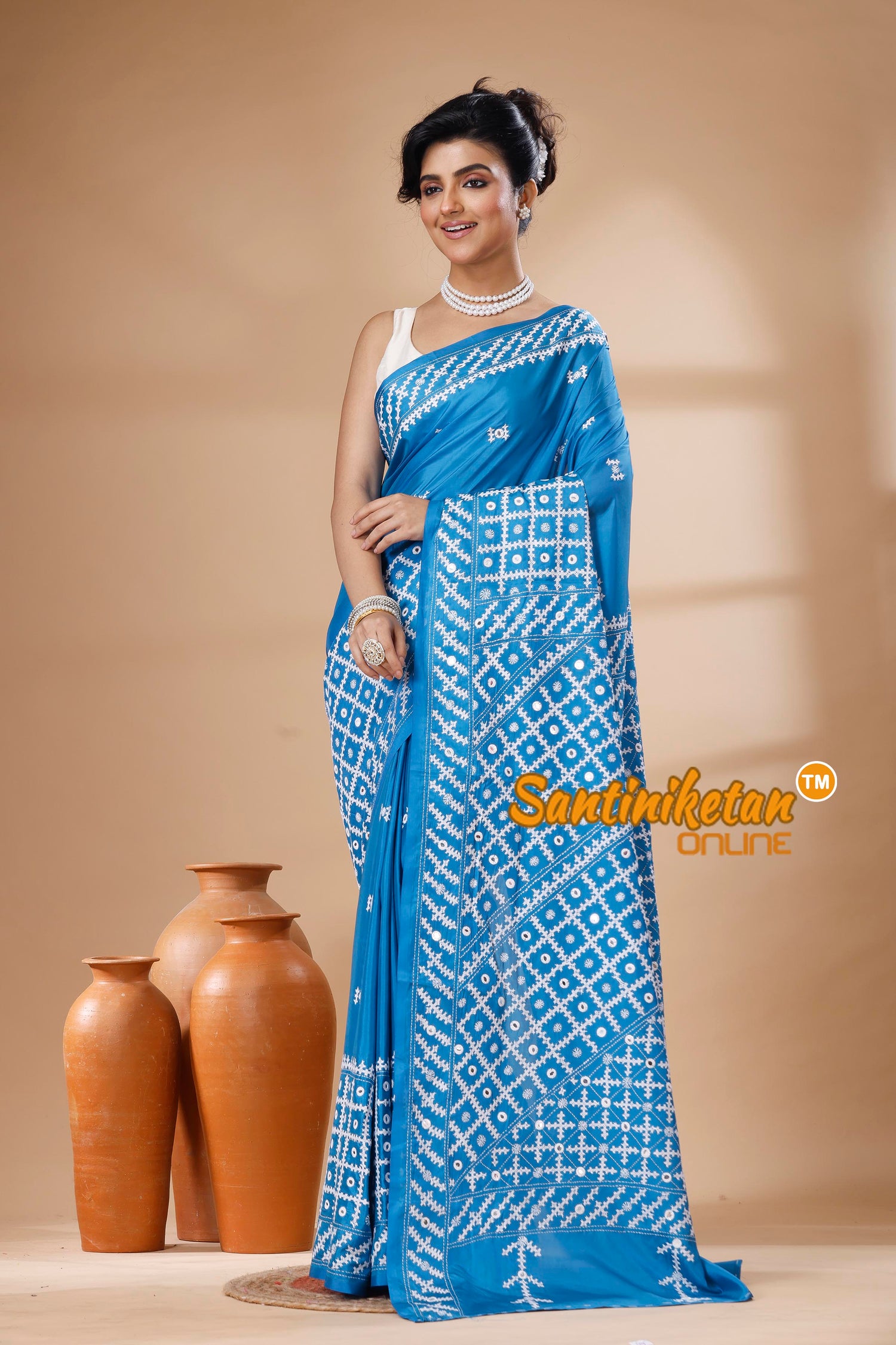Bangalore Silk Gujrati Stitch Saree SN202626131