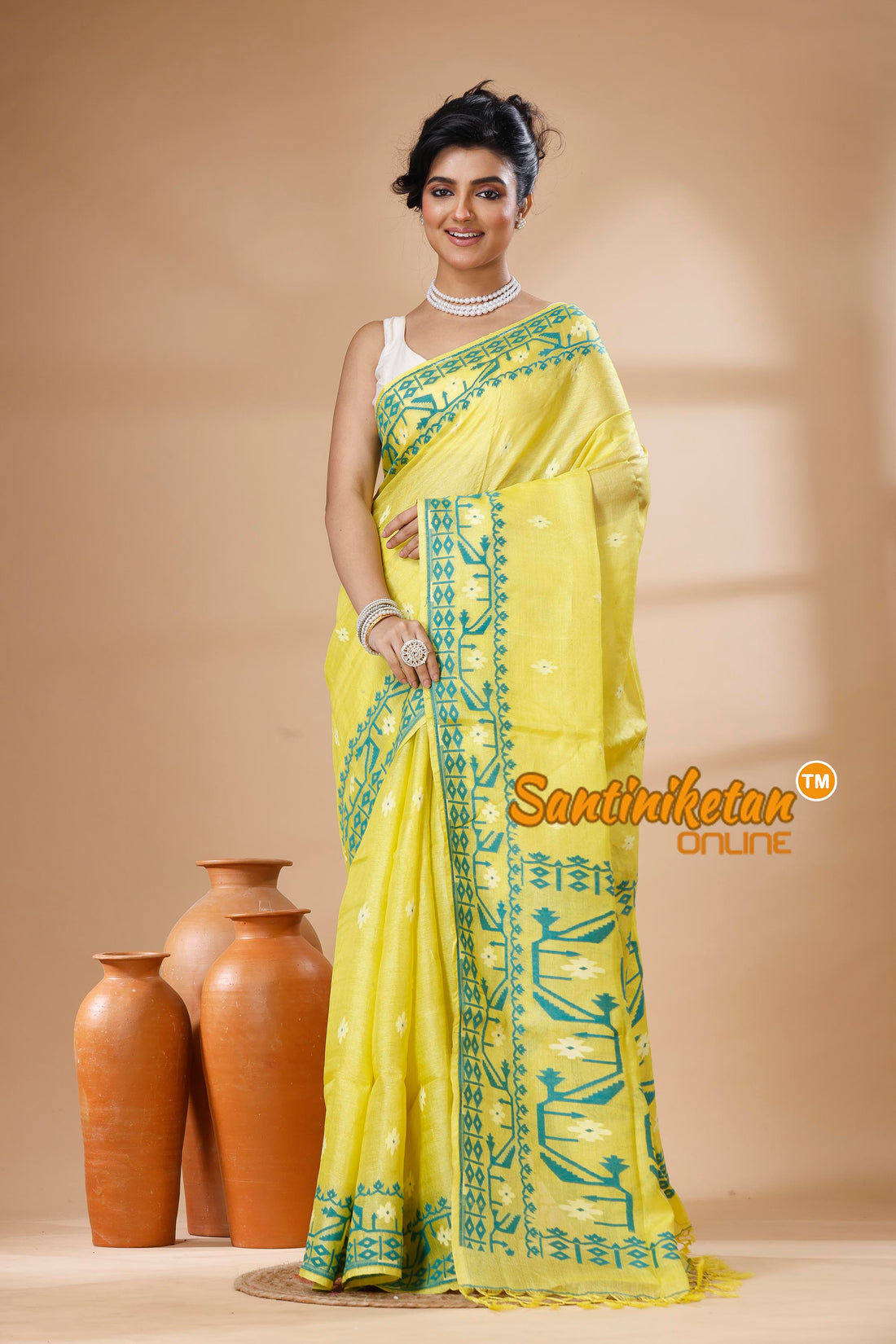 Pure Tussar Jamdani Saree SN202626138