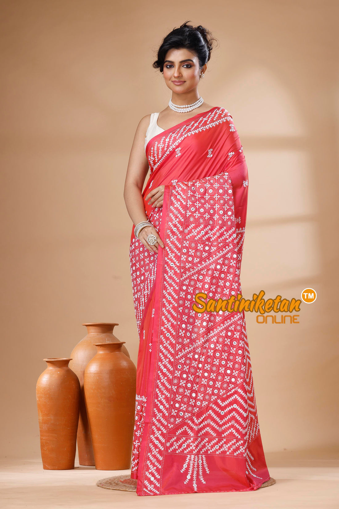 Bangalore Silk Gujrati Stitch Saree SN202626144