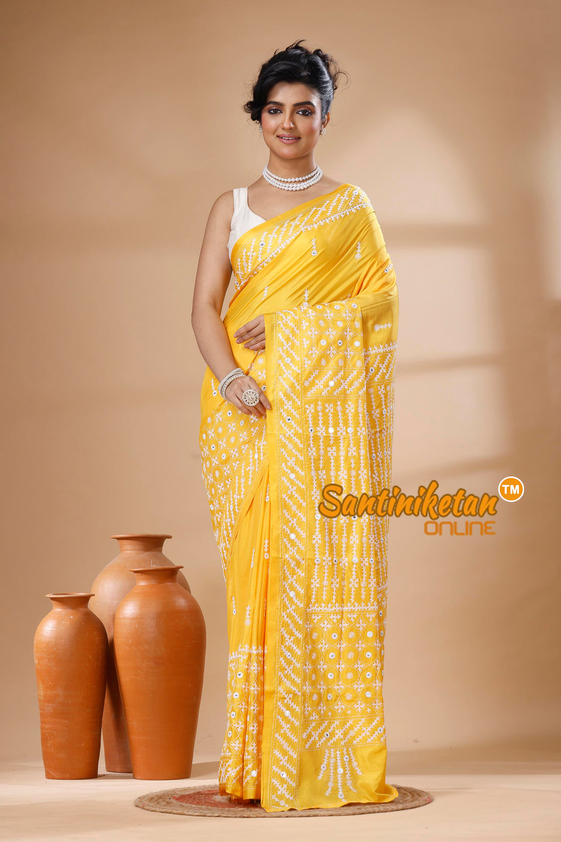 Bangalore Silk Gujrati Stitch Saree SN202626150