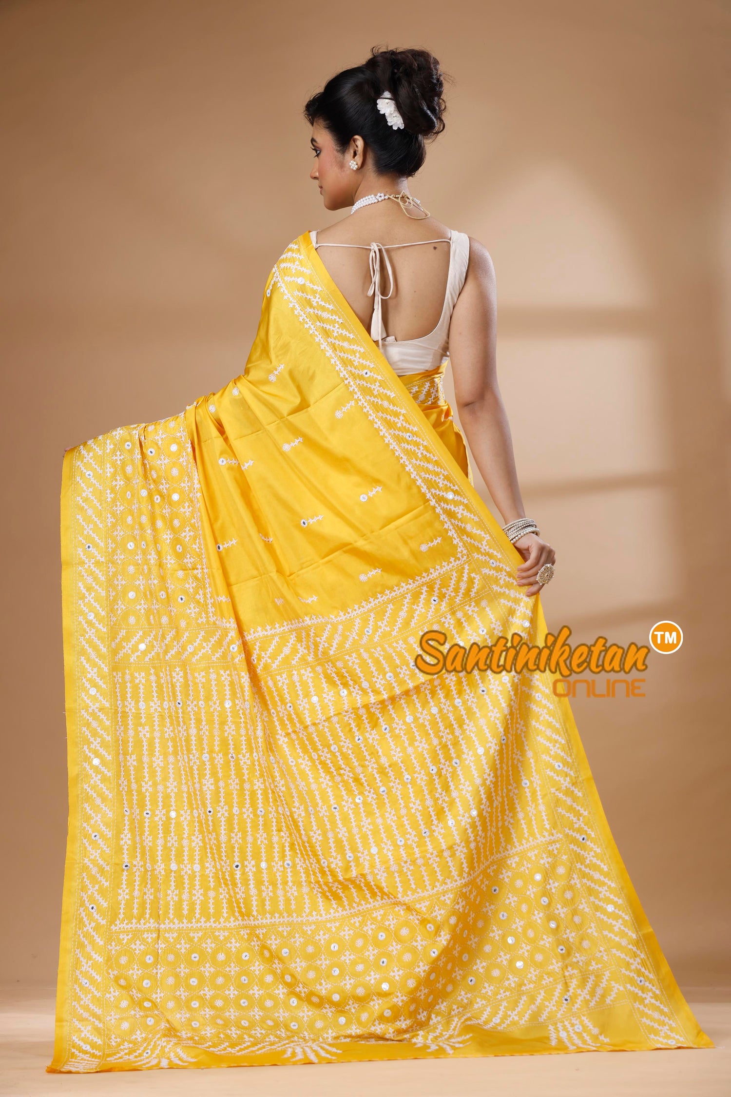 Bangalore Silk Gujrati Stitch Saree SN202626150