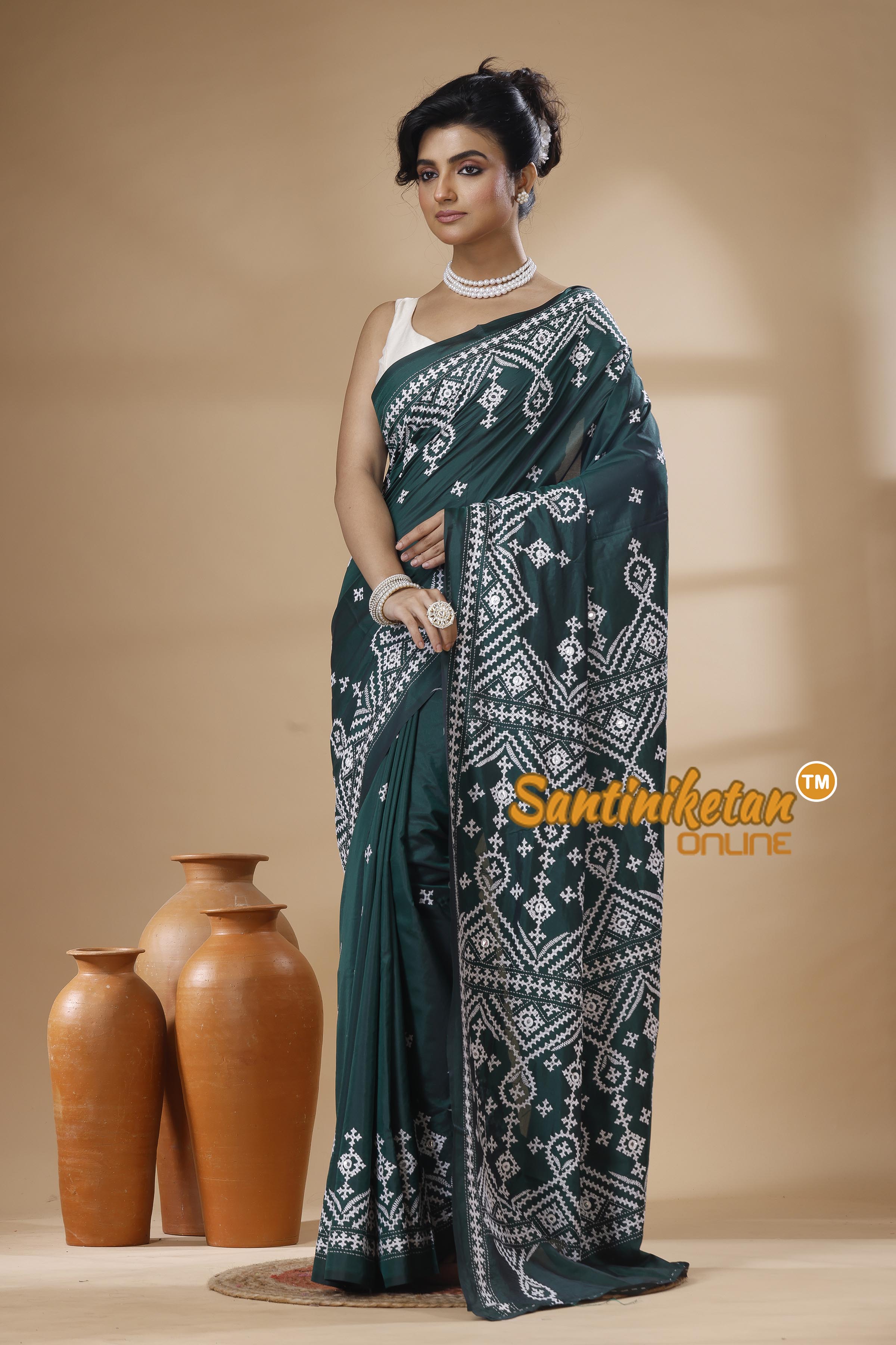 Bangalore Silk Gujrati Stitch Saree SN202626162