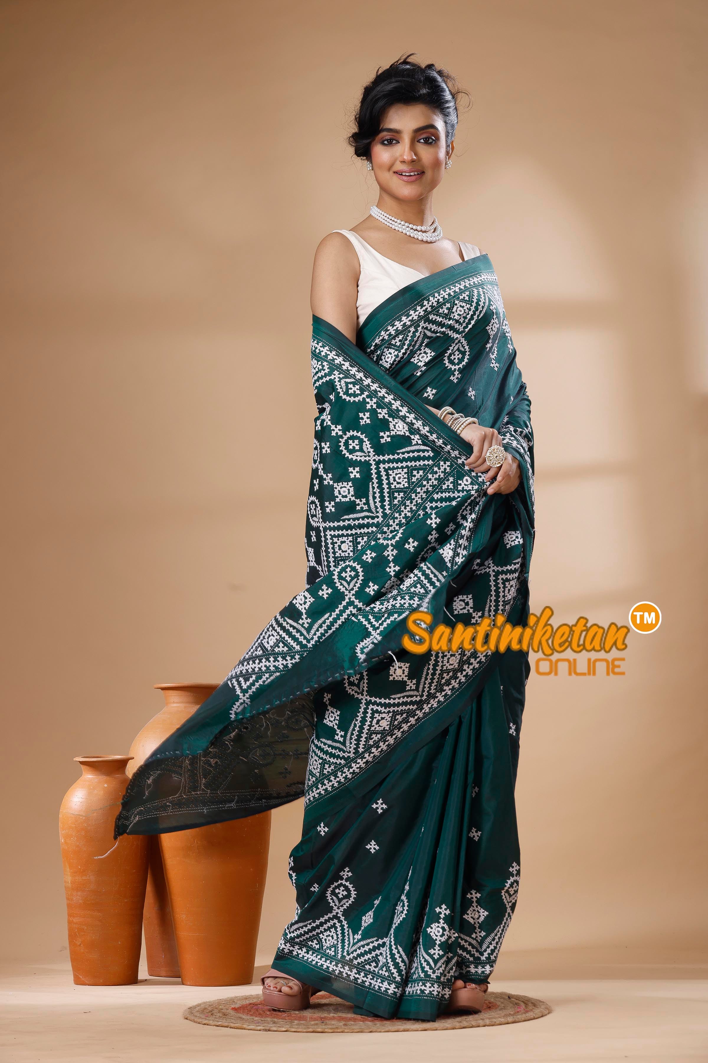 Bangalore Silk Gujrati Stitch Saree SN202626162