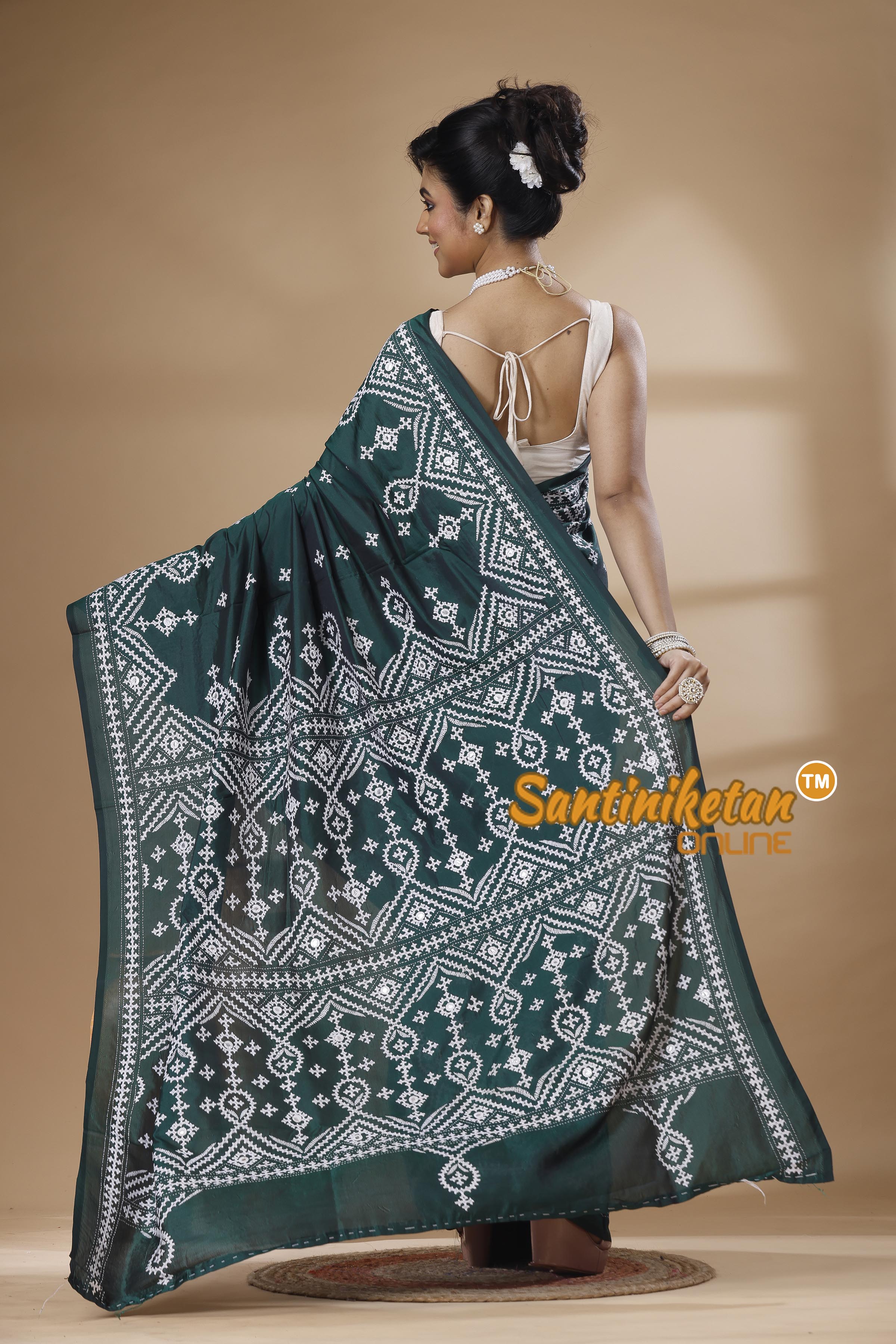 Bangalore Silk Gujrati Stitch Saree SN202626162