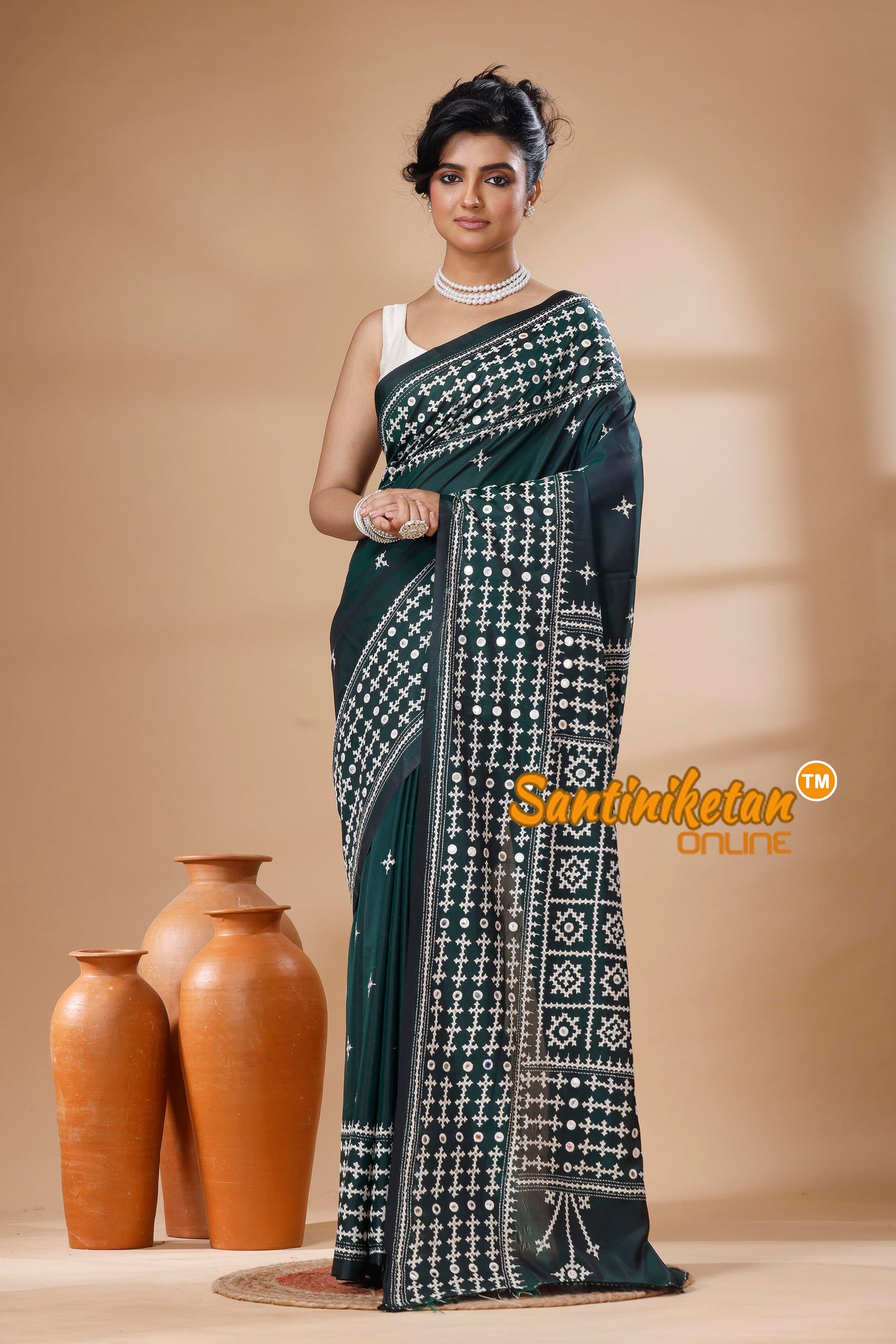 Bangalore Silk Gujrati Stitch Saree SN202626174