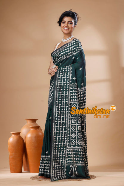 Bangalore Silk Gujrati Stitch Saree SN202626174