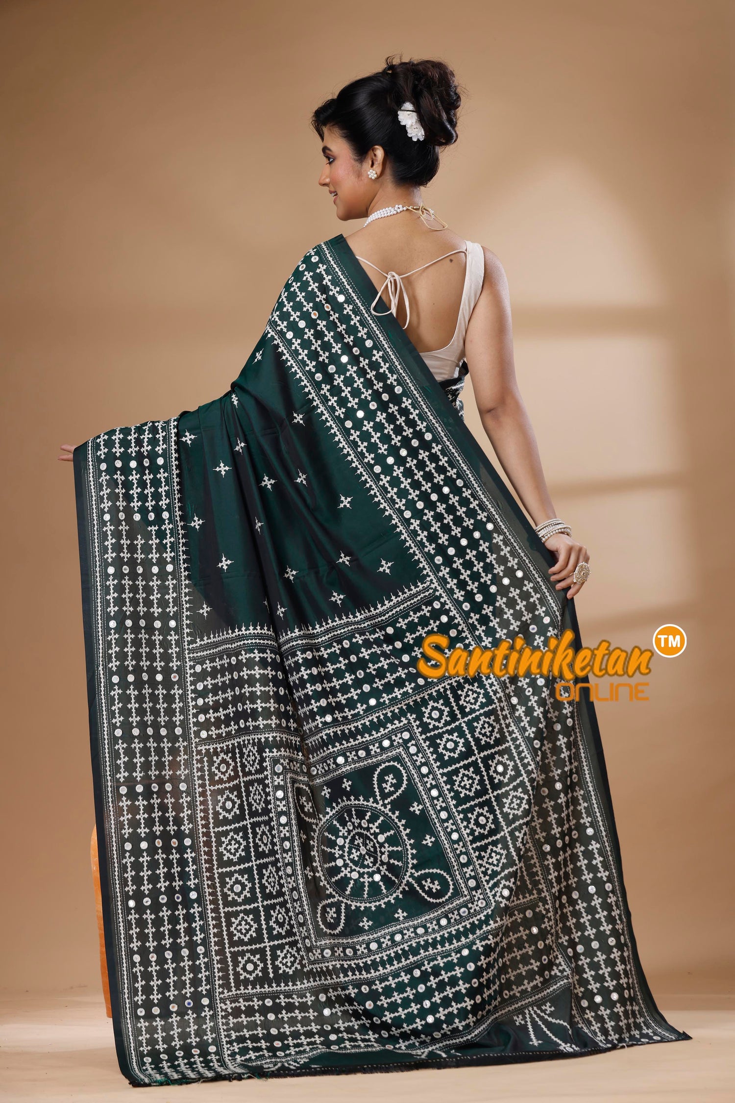 Bangalore Silk Gujrati Stitch Saree SN202626174