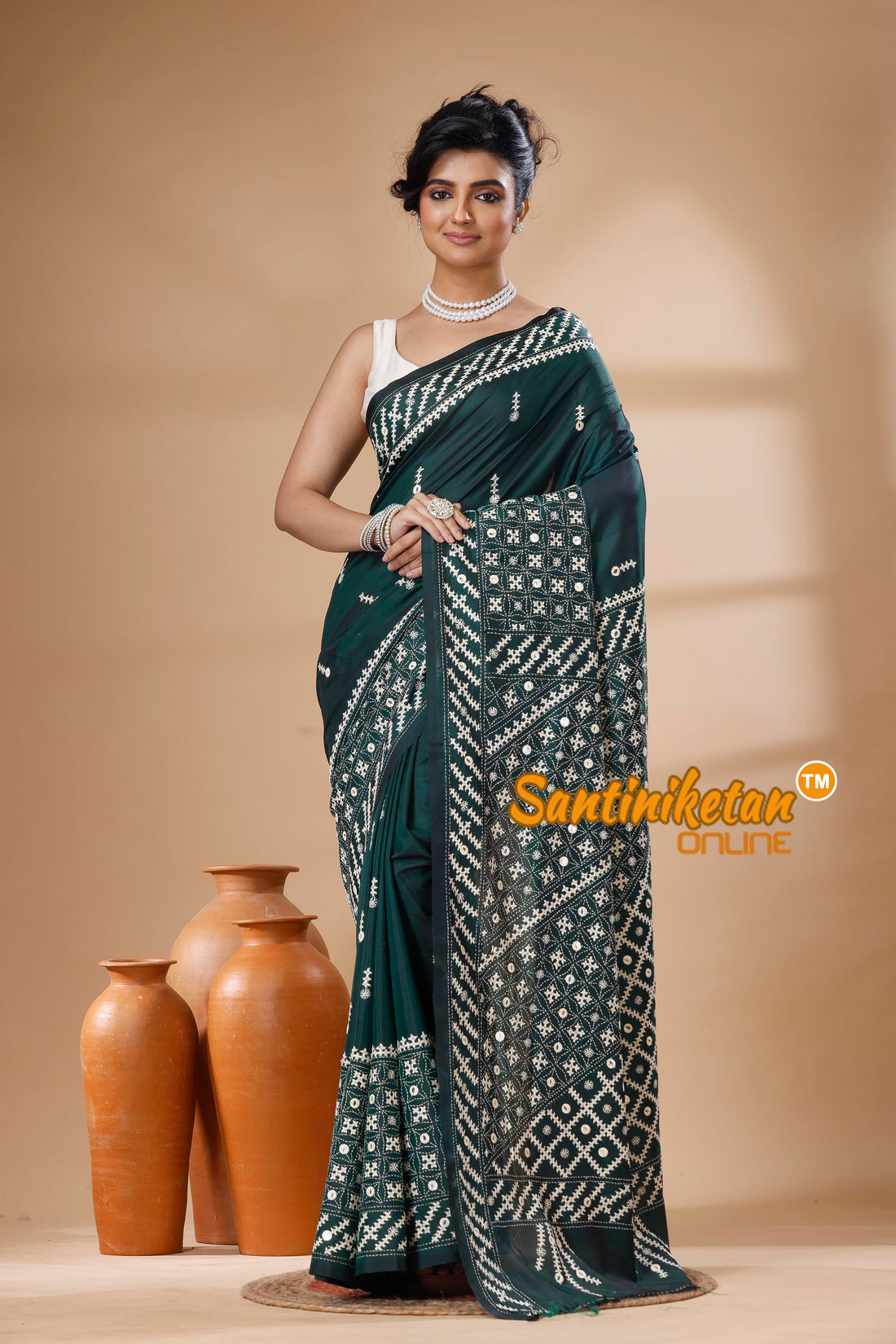 Bangalore Silk Gujrati Stitch Saree SN202626186