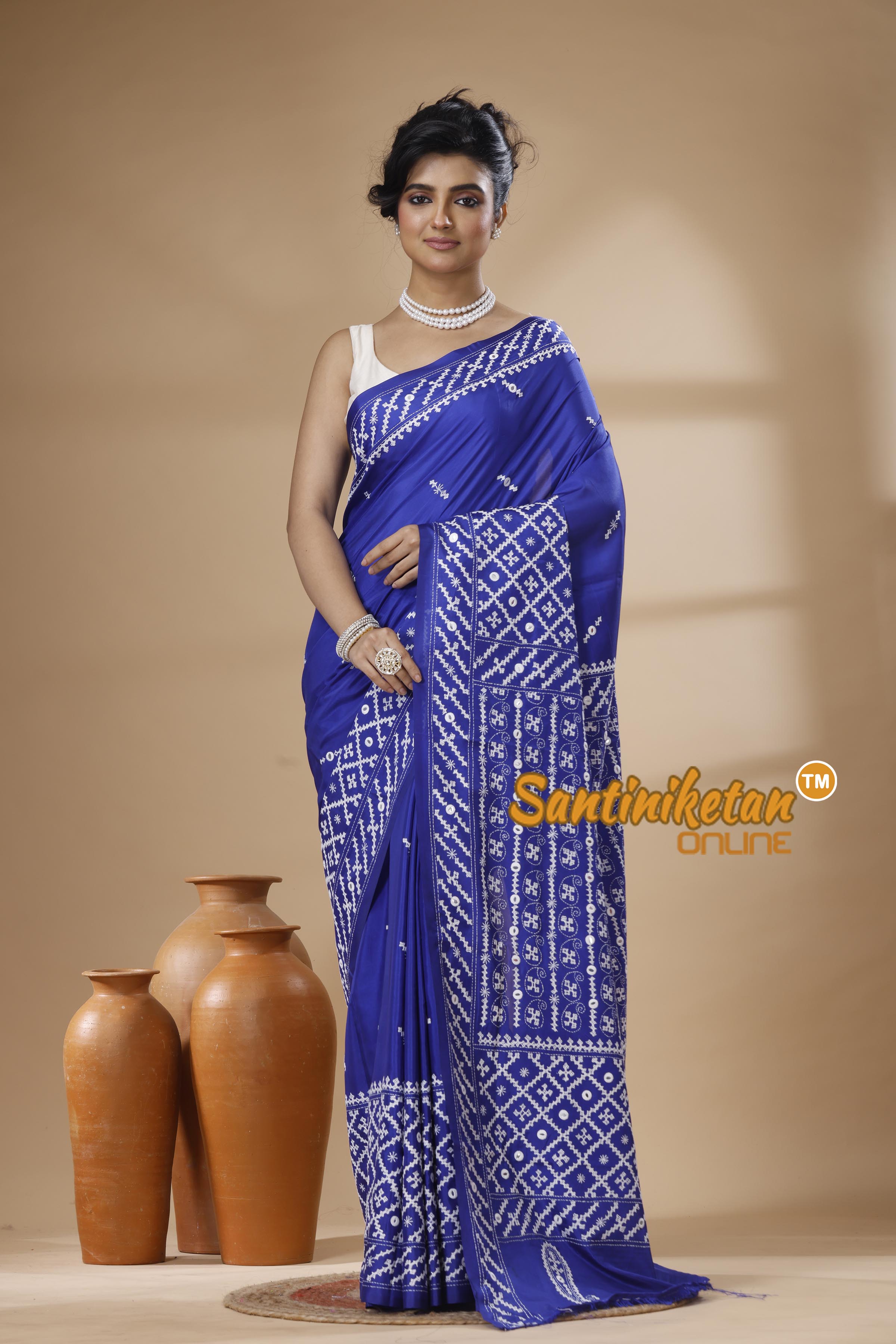 Bangalore Silk Gujrati Stitch Saree SN202626192
