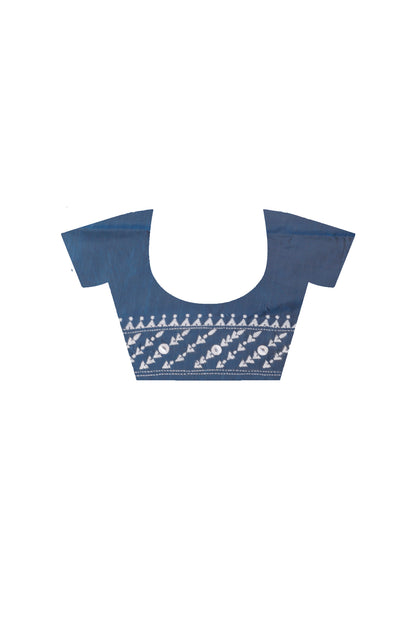 Bangalore Silk Kantha Stitch Saree SN202626198