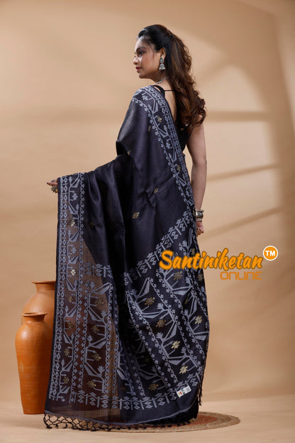 Pure Tussar Jamdani Saree