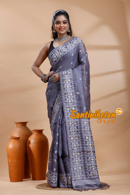 Pure Tussar Jamdani Saree