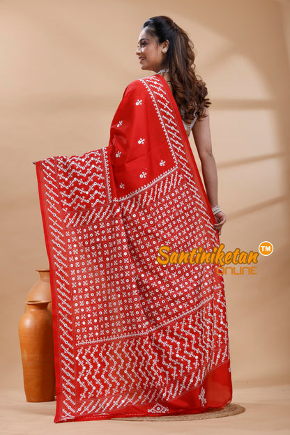 Bangalore Silk Gujrati Stitch Saree