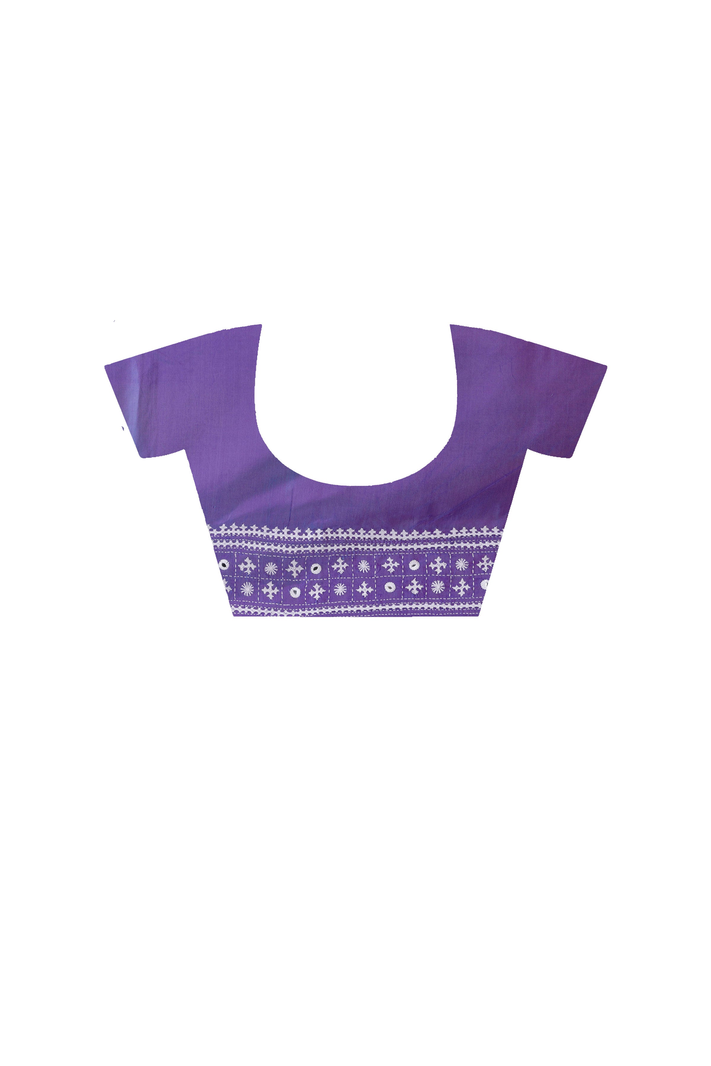 Bangalore Silk Gujrati Stitch Saree