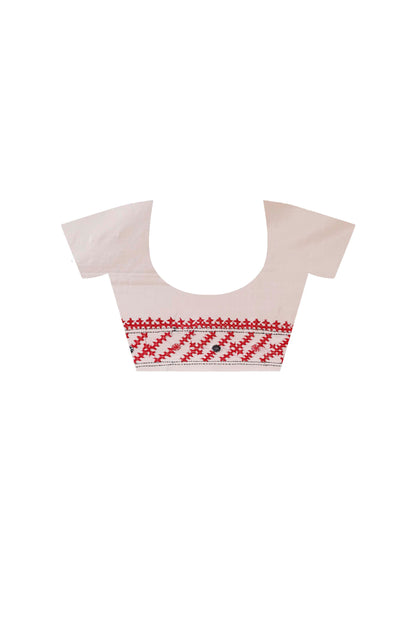 Bangalore Silk Gujrati Stitch Saree