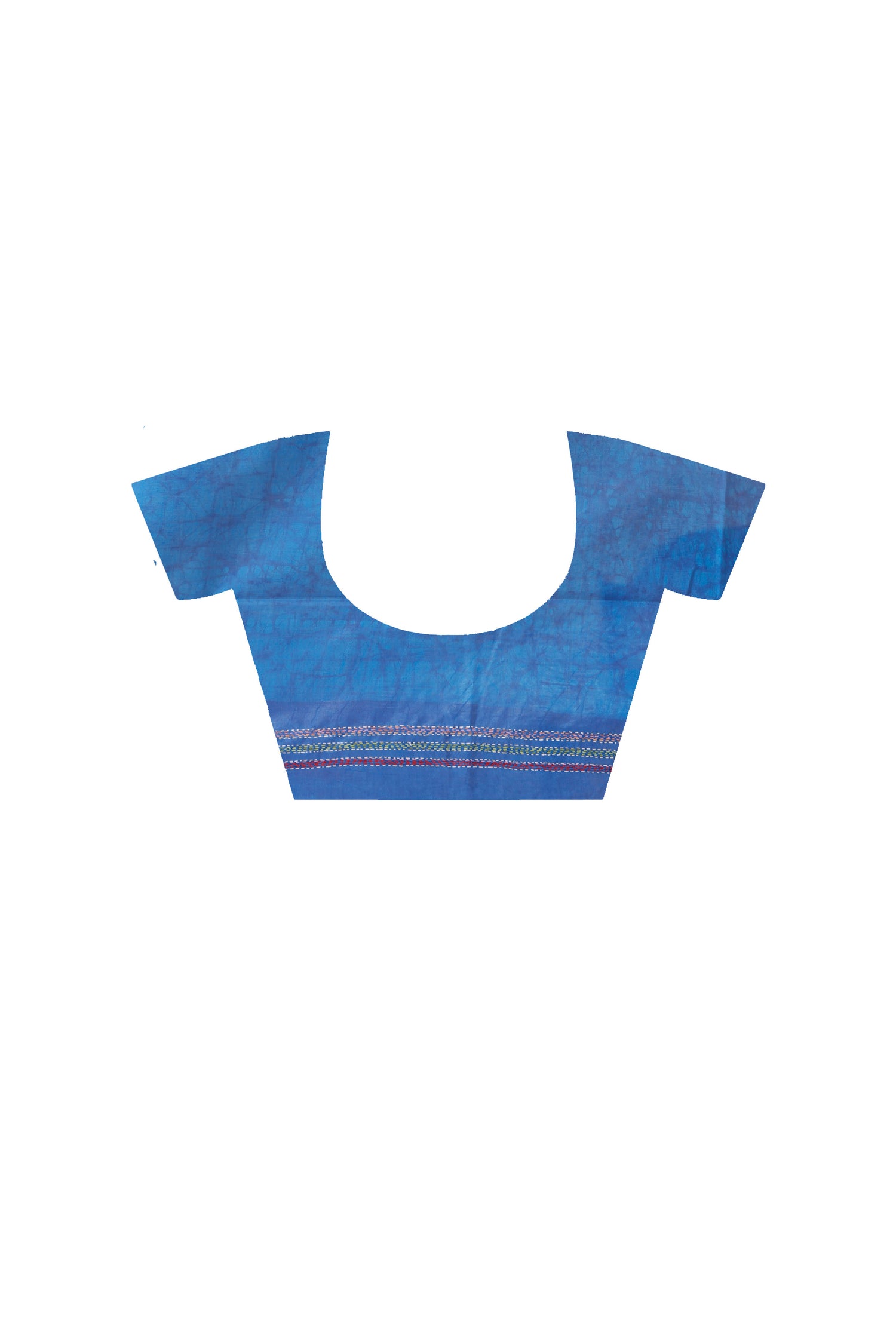 Bangalore Silk Batik Kantha Stitch Saree