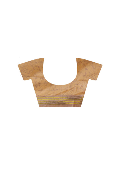 Bangalore Silk Batik Kantha Stitch Saree