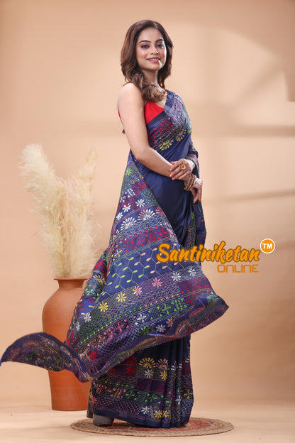 Bangalore Silk Lambani Stitch Saree
