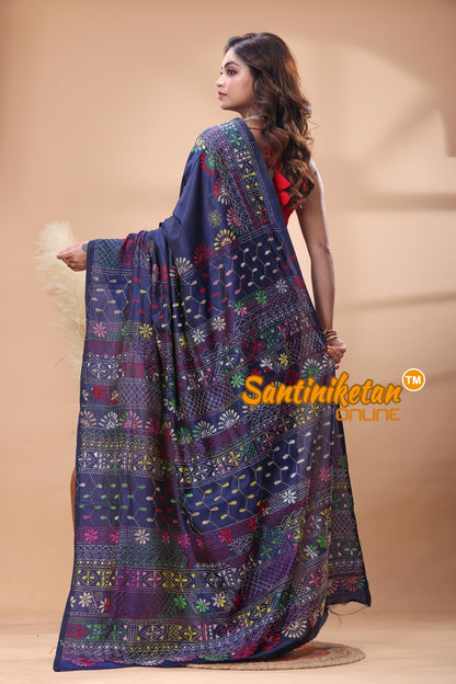 Bangalore Silk Lambani Stitch Saree