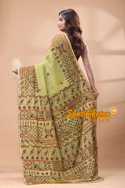 Half Tussar Lambani Stitch Saree