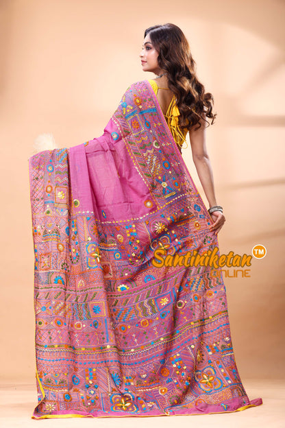 Half Tussar Lambani Stitch Saree
