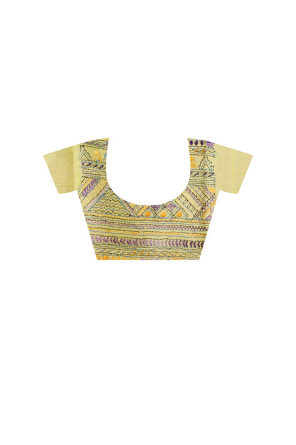 Half Tussar Lambani Stitch Saree