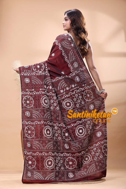 Bangalore Silk Lambani Stitch Saree