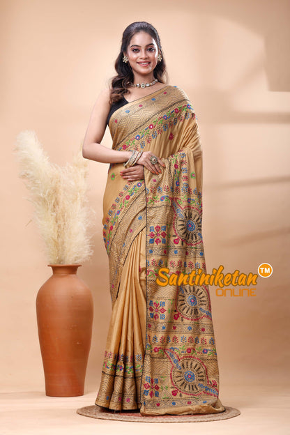 Bangalore Silk Lambani Stitch Saree