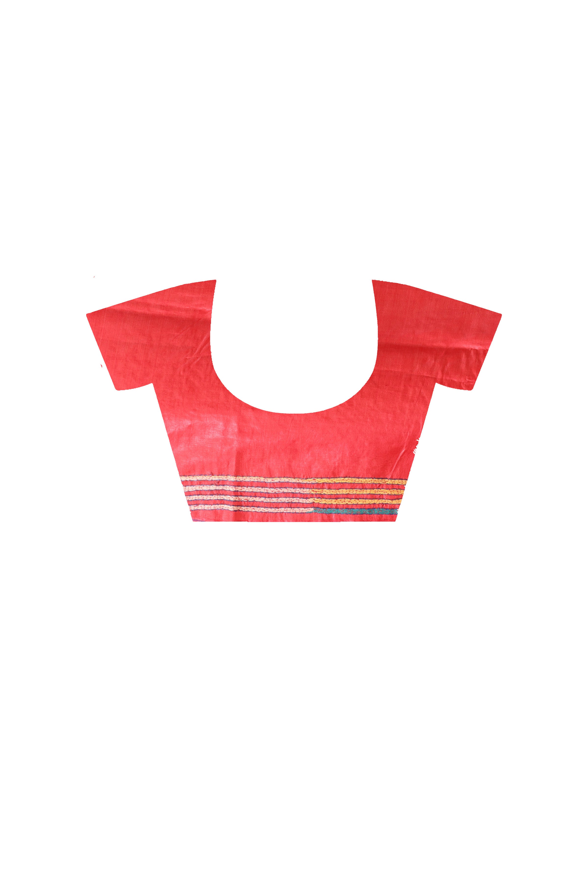 Pure Bangalore Silk Kantha Stitch Saree