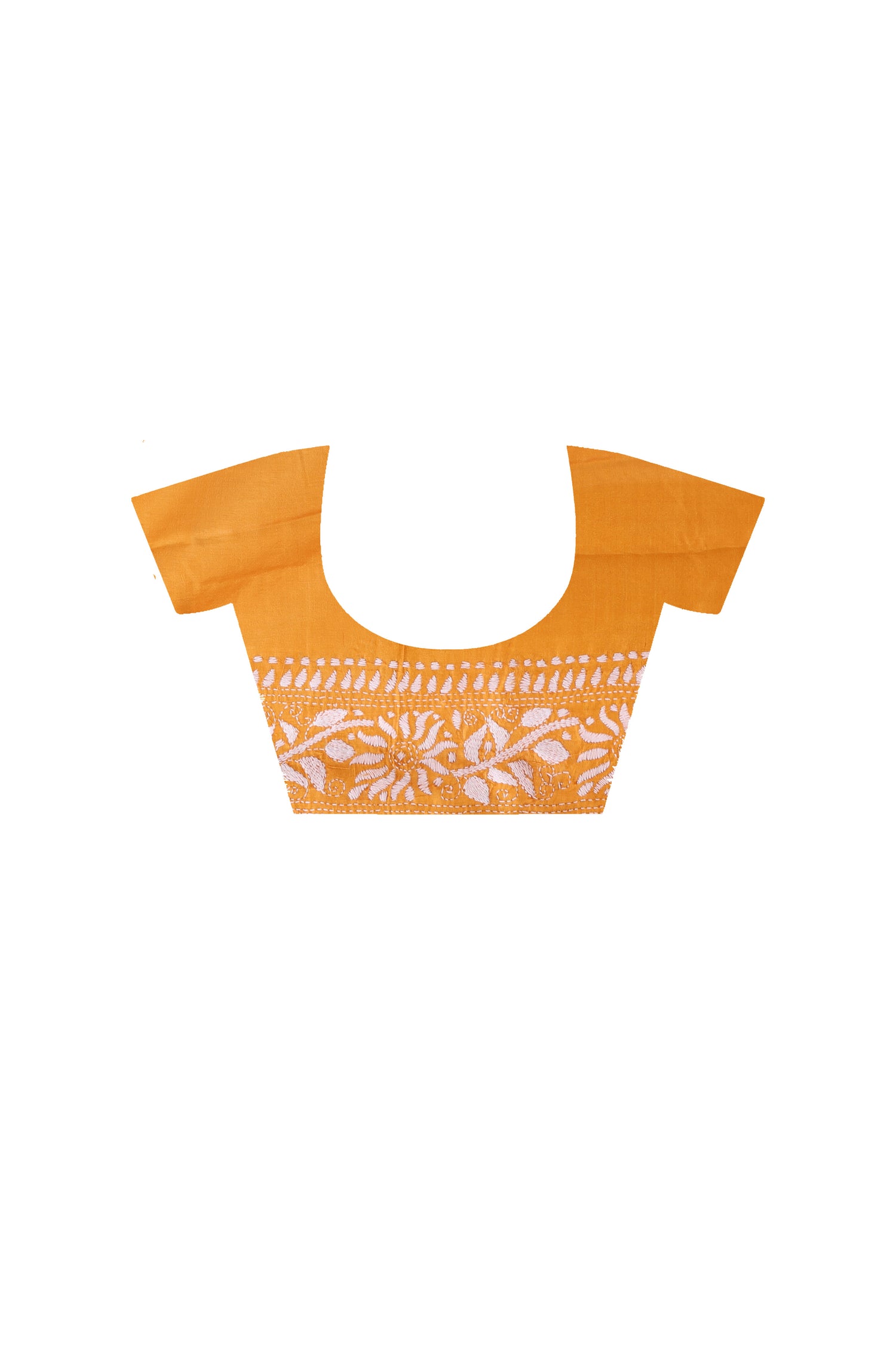 Bangalore Silk Kantha Stitch Saree