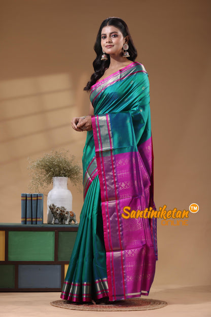 Kanjivaram Design Garad Silk Saree With Blouse