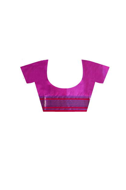 Kanjivaram Design Garad Silk Saree With Blouse