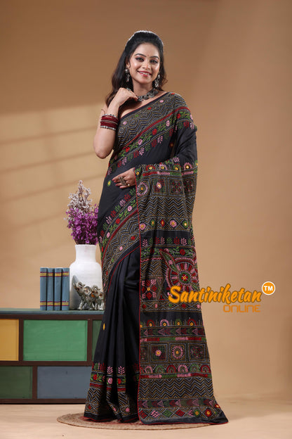 Bangalore Silk Lambani Stitch Saree