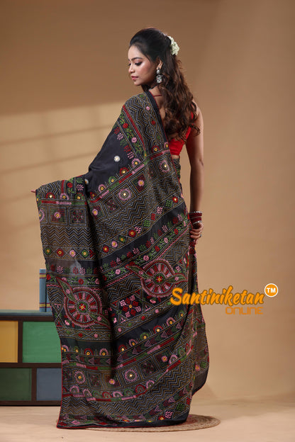 Bangalore Silk Lambani Stitch Saree