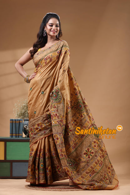 Bangalore Silk Lambani Stitch Saree
