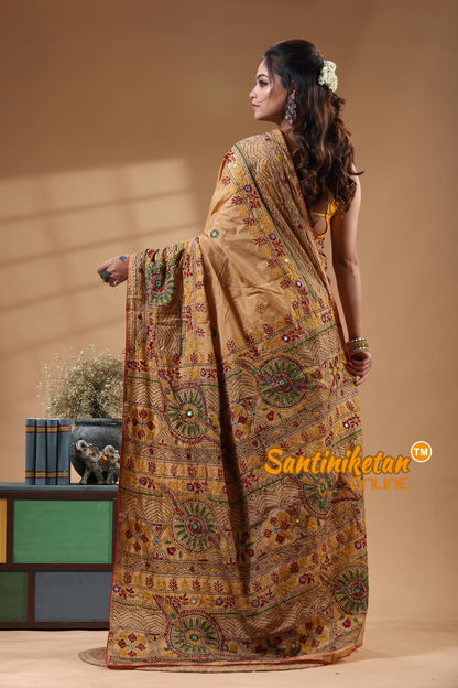 Bangalore Silk Lambani Stitch Saree