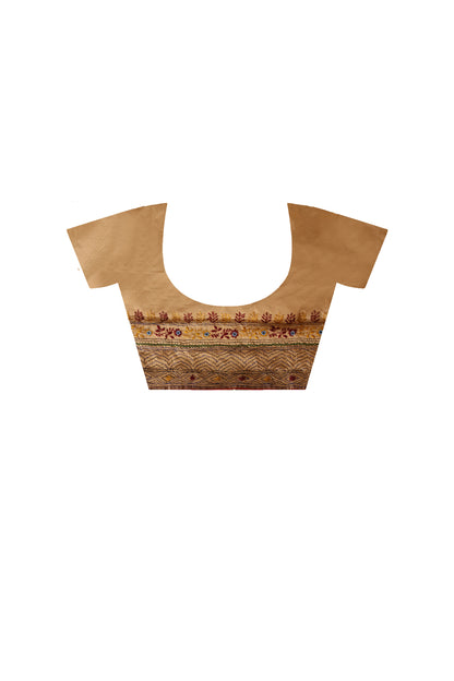 Bangalore Silk Lambani Stitch Saree