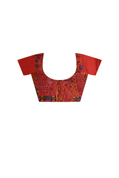 Bangalore Silk Lambani Stitch Saree