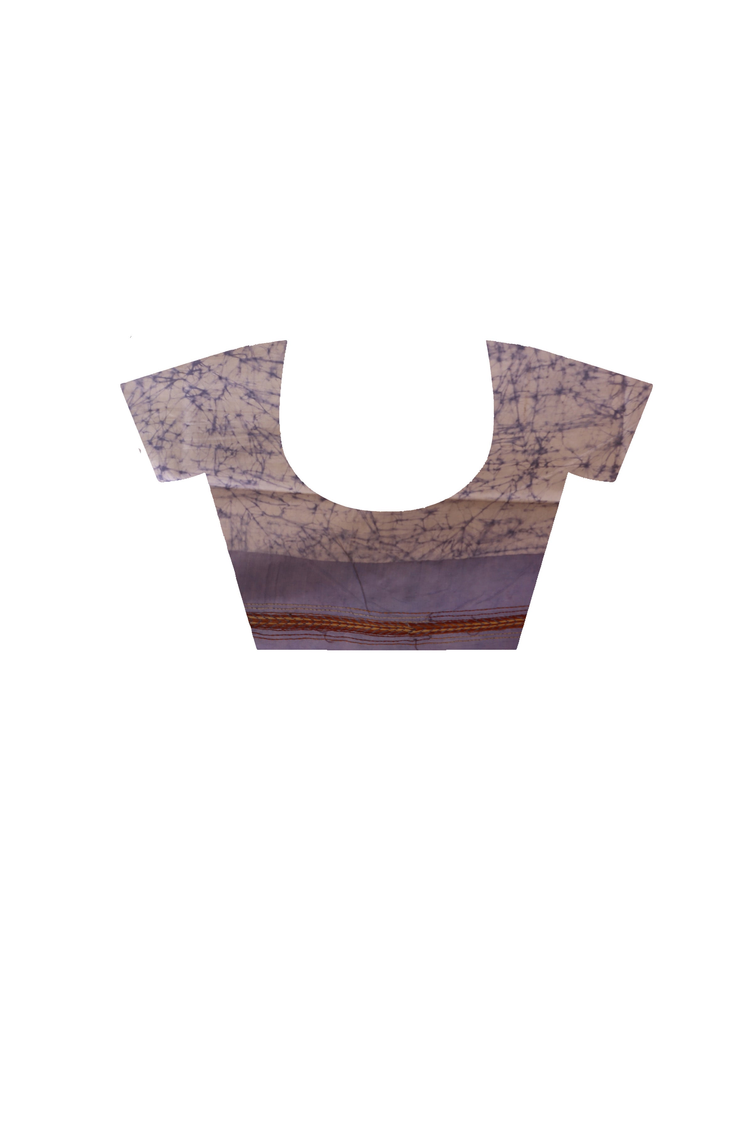 Bangalore Silk Batik Kantha Stitch Saree