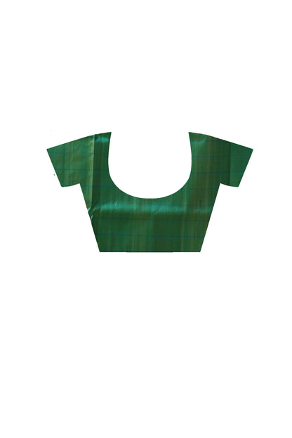 Bishnupur Katan Silk Saree With Zari Tample Border And All Body Buti