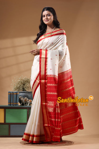 Kanjivaram Design Garad Silk Saree With Blouse