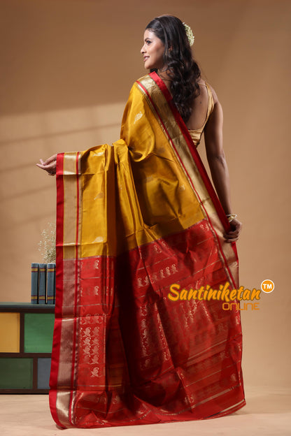 Kanjivaram Design Garad Silk Saree With Blouse
