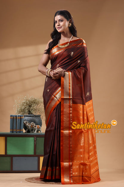 Kanjivaram Design Garad Silk Saree With Blouse