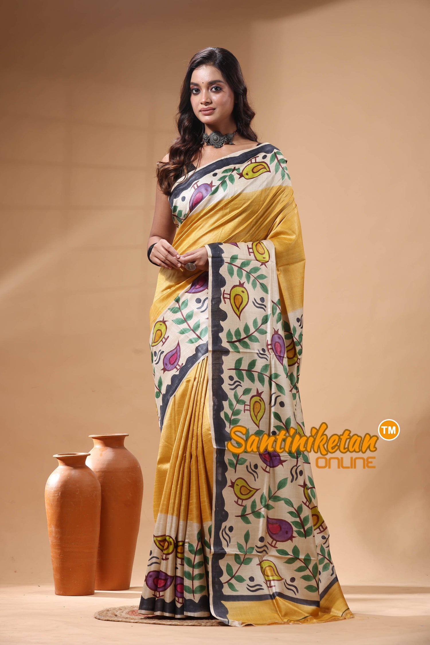 Pure Tussar Hand Painted Saree SN2630032