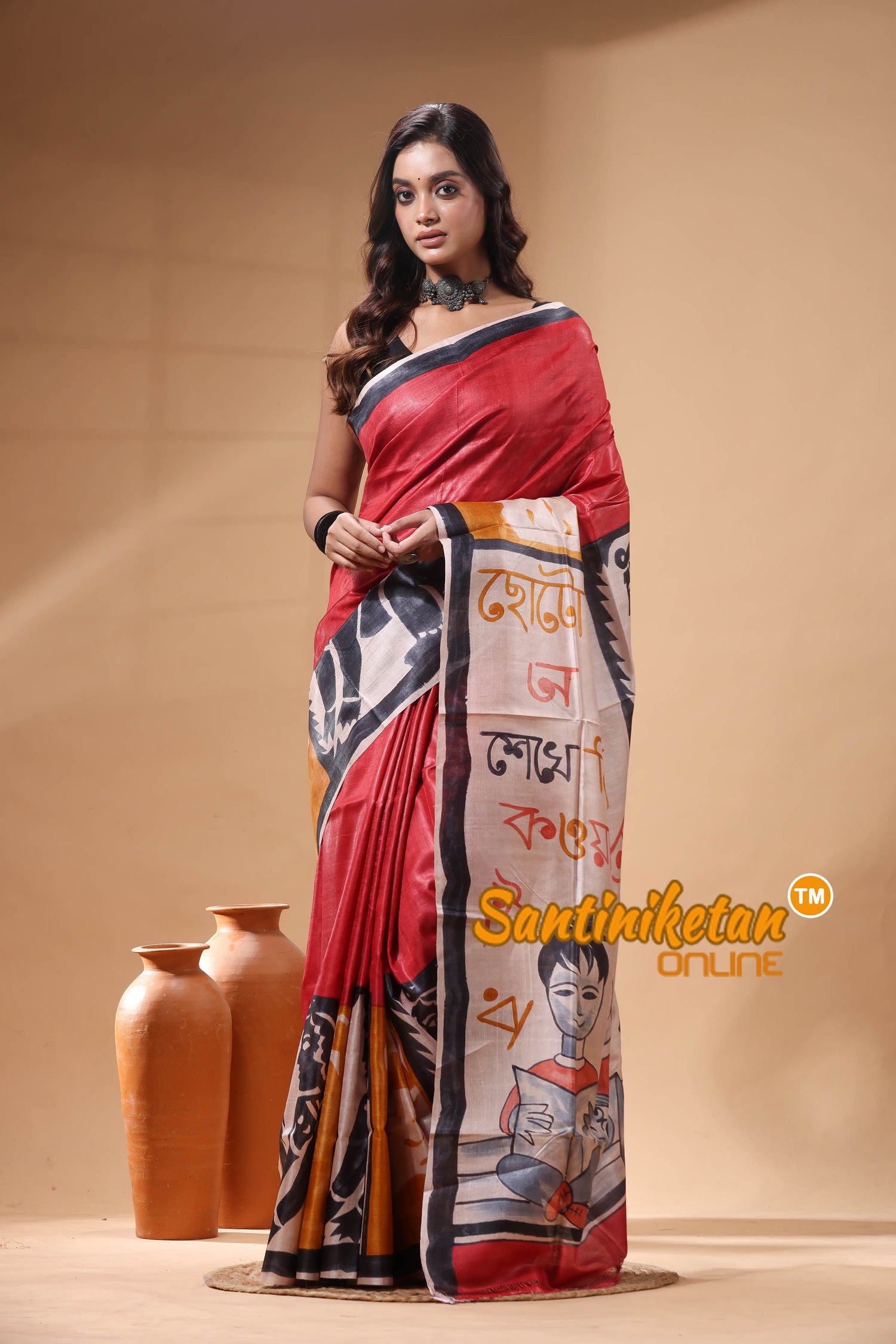 Pure Tussar Hand Painted Saree SN2630070