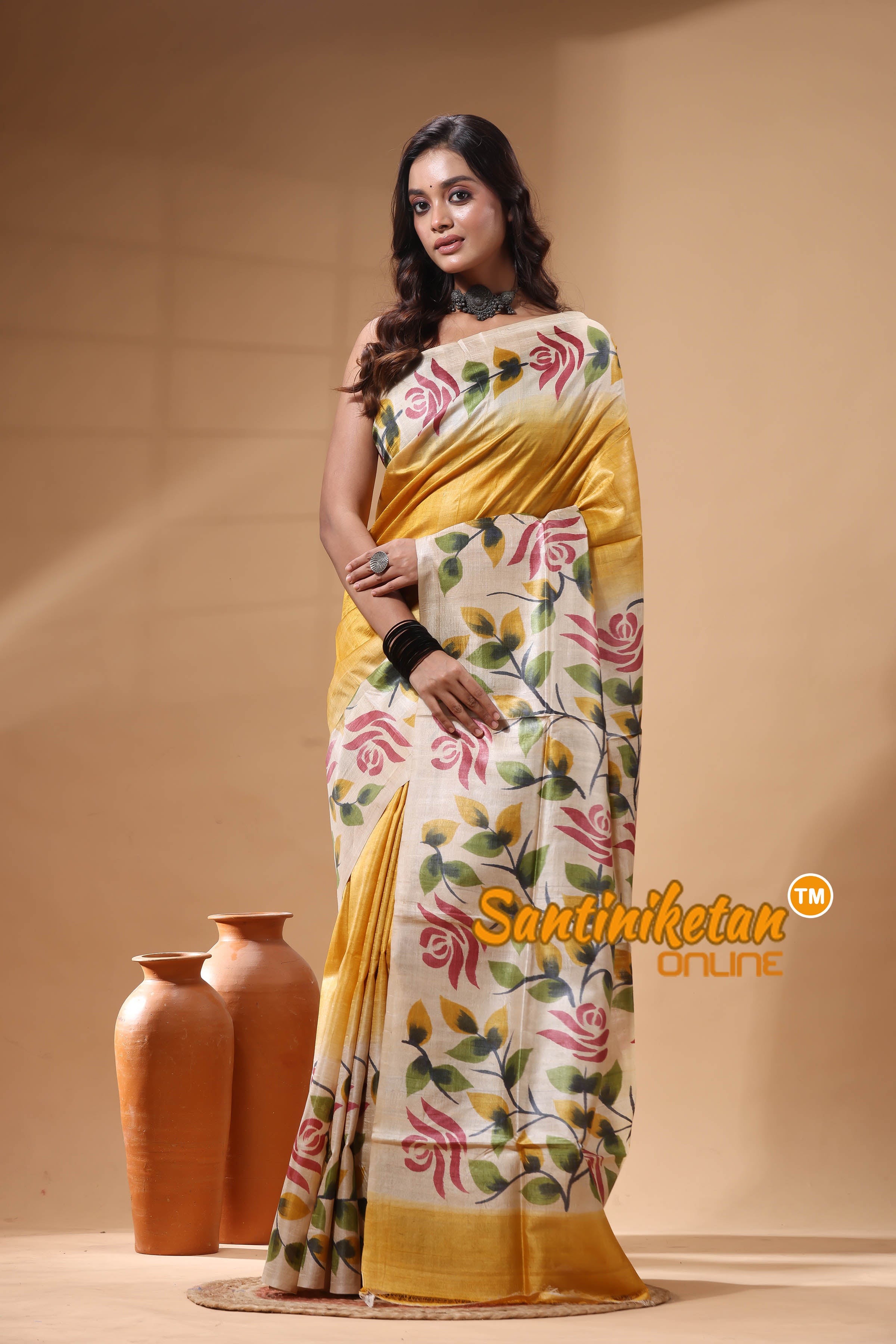Pure Tussar Hand Painted Saree SN2630161
