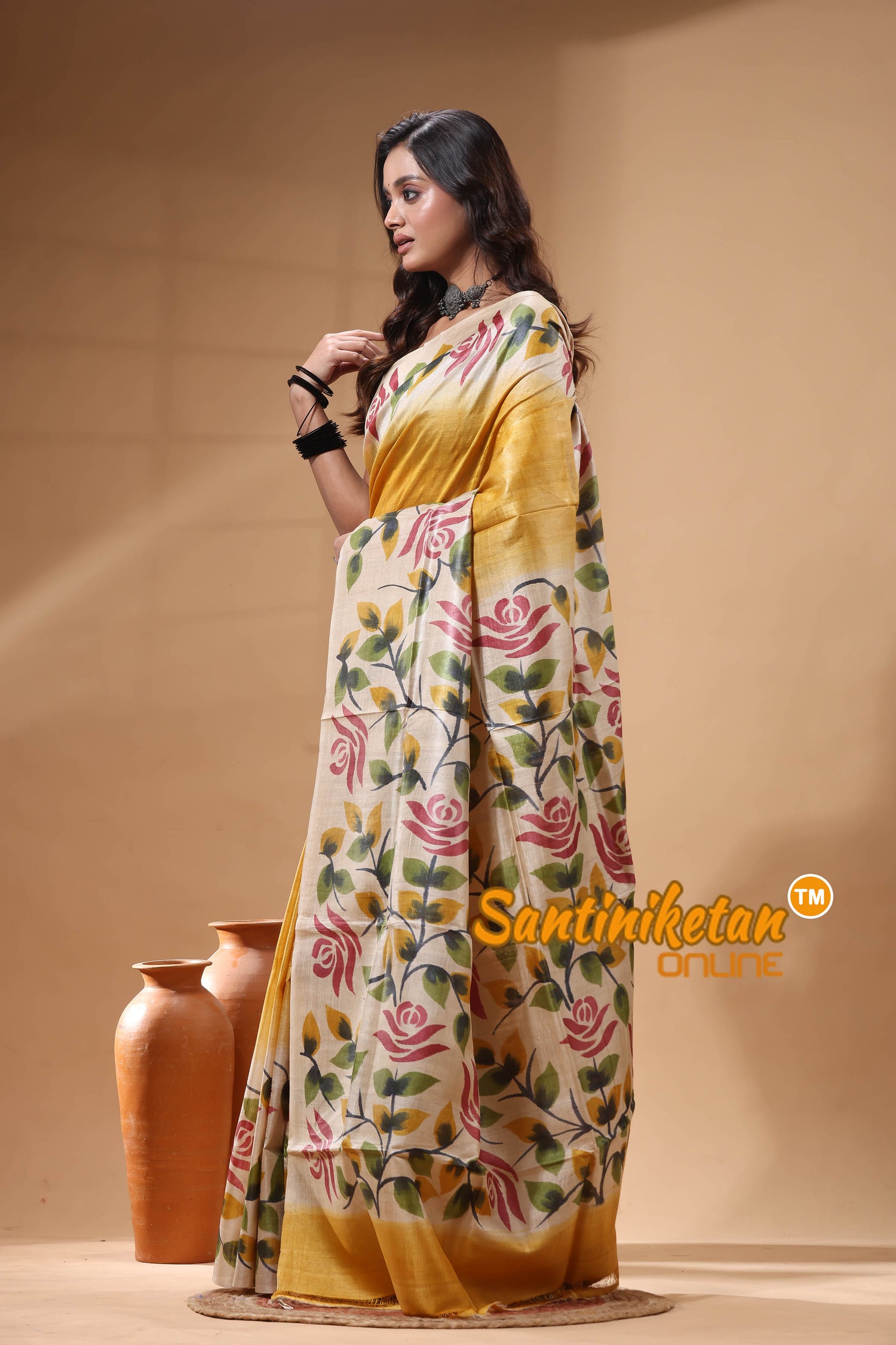 Pure Tussar Hand Painted Saree SN2630161