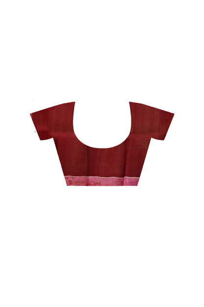 Hand Batik On Murshidabad Silk Saree SN2630323