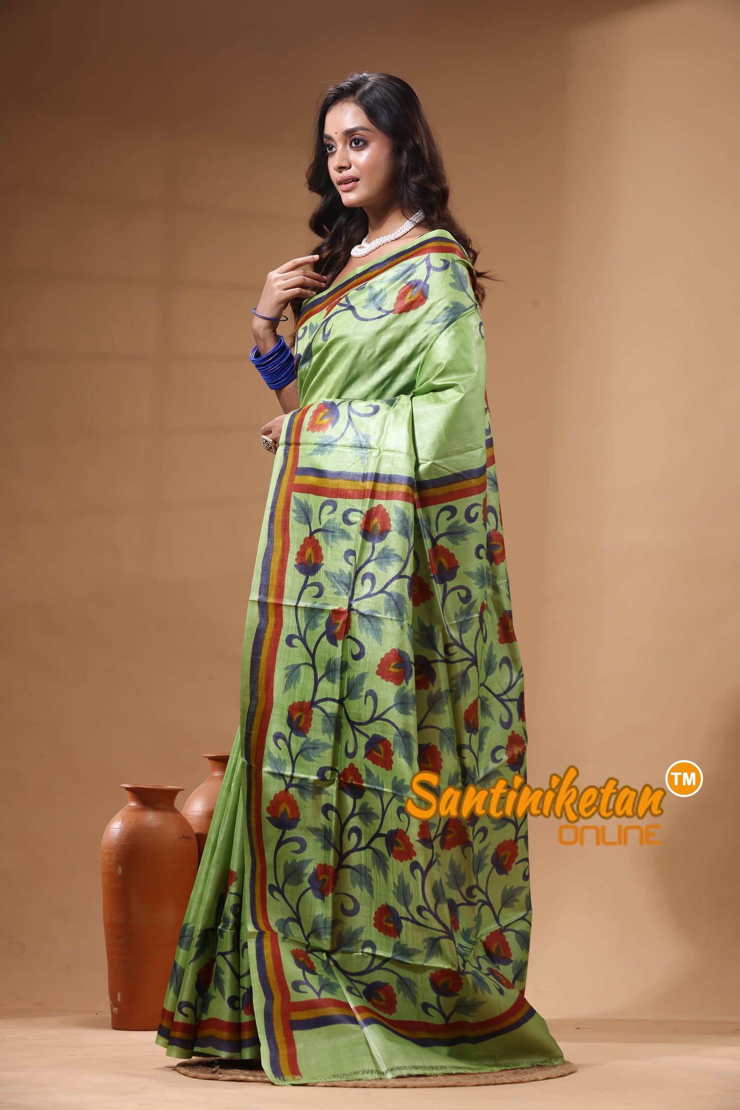 Pure Tussar Hand Painted Saree SN2630329